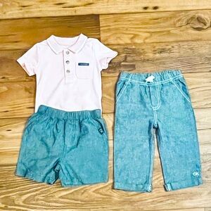 Calvin Klein Soft rose outfit for baby boy size 6-9M